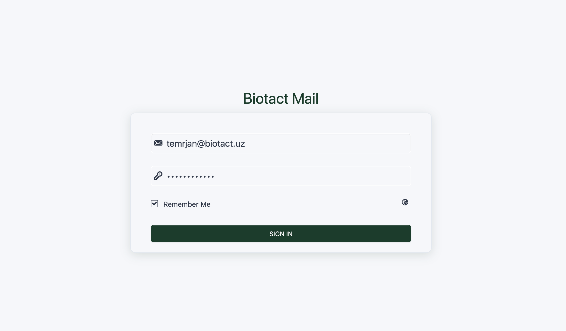 Biotact Mail screenshot 1